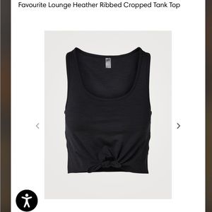 COPY - BEYOND YOGA favorite Lounge cropped tank Heather Gray